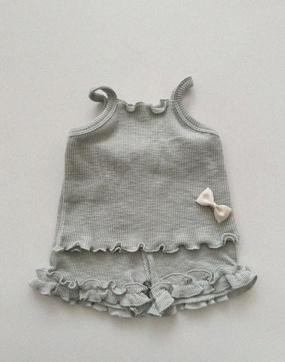 Baby/Toddler Aosta Frill Detail Ribbed Shorts (3m-5y)- 2 Colors kids outfit