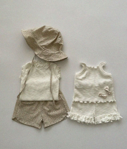 Baby/Toddler Aosta Frill Detail Ribbed Shorts (3m-5y)- 2 Colors kids outfit