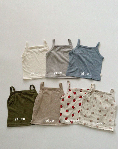 Baby/Toddler Aosta Linen Cotton Basic Tank Top (3m - 5y) - 7 Colors kids outfit