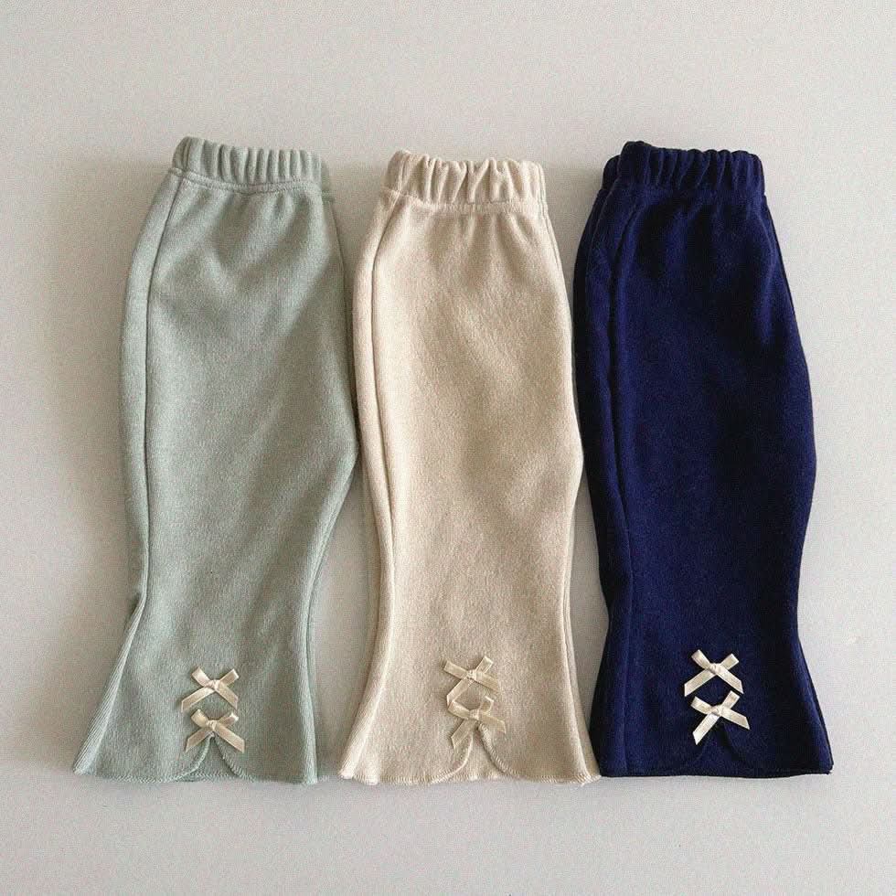 Baby/Toddler Aosta S25 Bow Detail Flare Pants (3m - 5y) - 3 Colors kids outfit