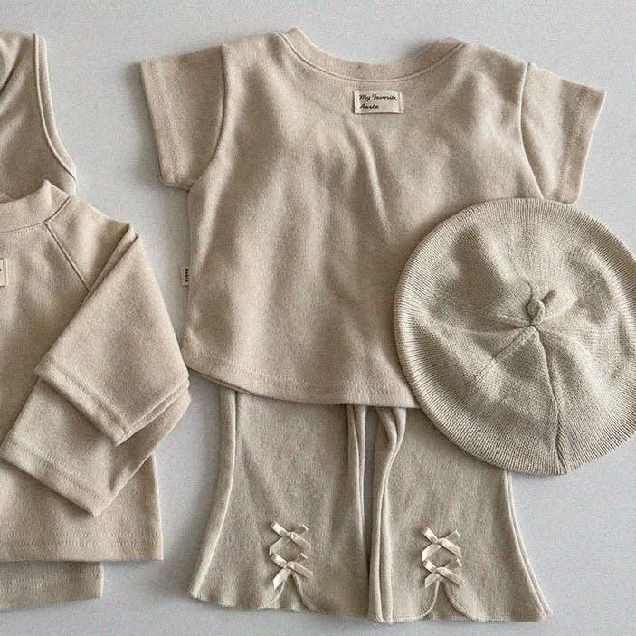 Baby/Toddler Aosta S25 Bow Detail Flare Pants (3m - 5y) - 3 Colors kids outfit