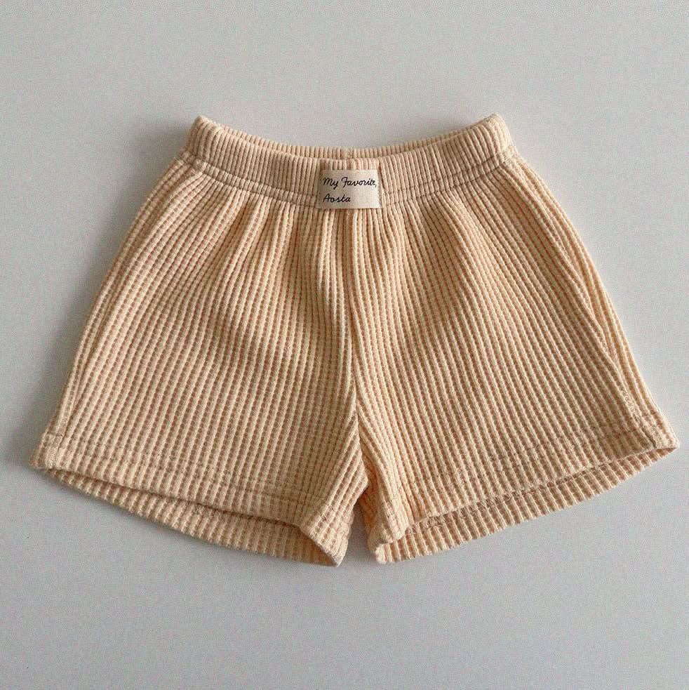 Baby/Toddler Aosta S25 Waffle Basic Shorts (3m - 5y) - 3 Colors kids outfit