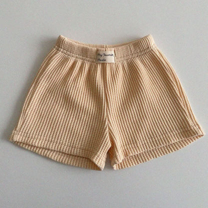 Baby/Toddler Aosta S25 Waffle Basic Shorts (3m - 5y) - 3 Colors kids outfit