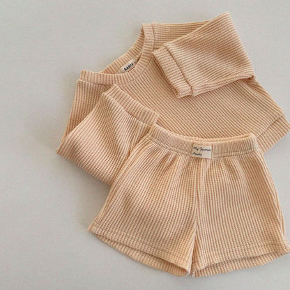 Baby/Toddler Aosta S25 Waffle Basic Shorts (3m - 5y) - 3 Colors kids outfit