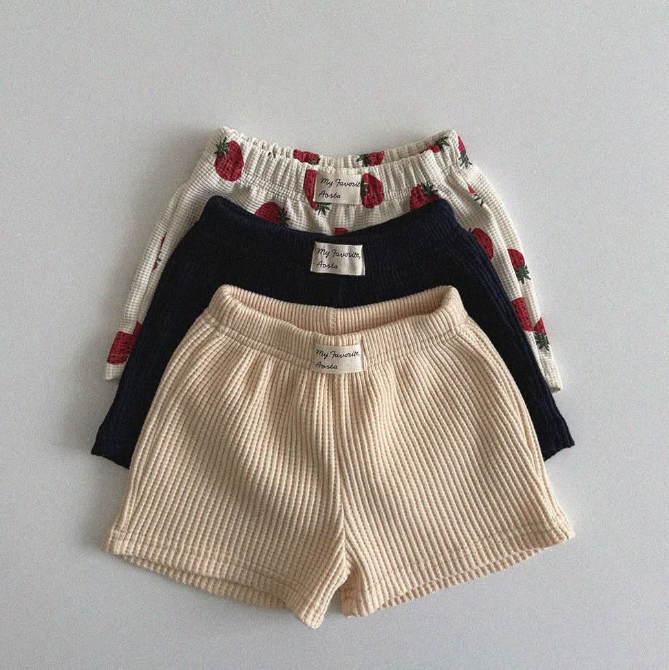 Baby/Toddler Aosta S25 Waffle Basic Shorts (3m - 5y) - 3 Colors kids outfit
