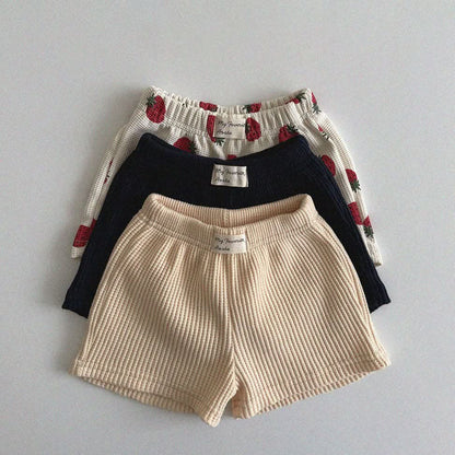 Baby/Toddler Aosta S25 Waffle Basic Shorts (3m - 5y) - 3 Colors kids outfit