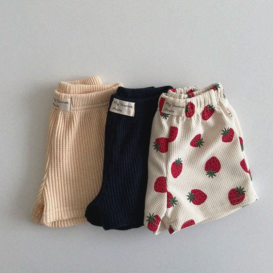 Baby/Toddler Aosta S25 Waffle Basic Shorts (3m - 5y) - 3 Colors kids outfit