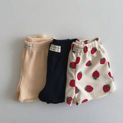 Baby/Toddler Aosta S25 Waffle Basic Shorts (3m - 5y) - 3 Colors kids outfit