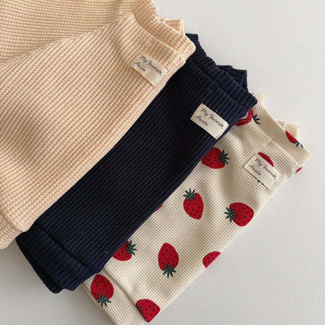 Baby/Toddler Aosta S25 Waffle Basic Sweatshirt (3m - 5y) - 3 Colors kids outfit