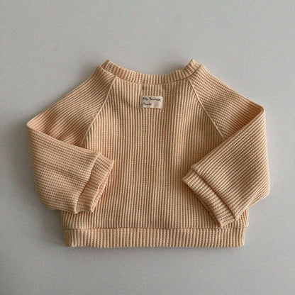 Baby/Toddler Aosta S25 Waffle Basic Sweatshirt (3m - 5y) - 3 Colors kids outfit