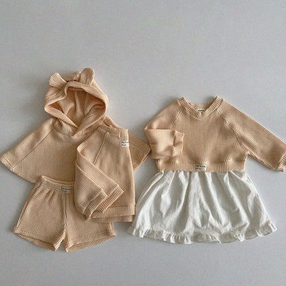 Baby/Toddler Aosta S25 Waffle Basic Sweatshirt (3m - 5y) - 3 Colors kids outfit