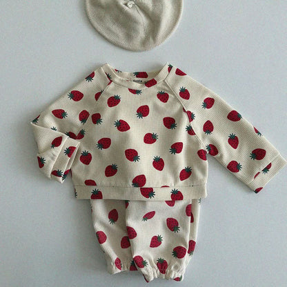 Baby/Toddler Aosta S25 Waffle Basic Sweatshirt (3m - 5y) - 3 Colors kids outfit