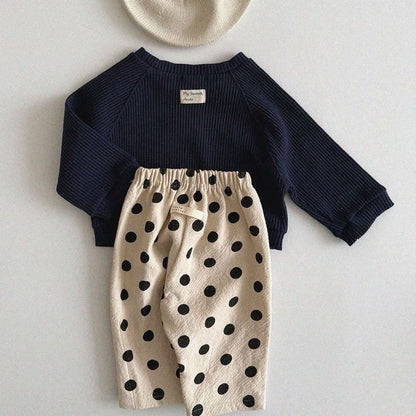 Baby/Toddler Aosta S25 Waffle Basic Sweatshirt (3m - 5y) - 3 Colors kids outfit