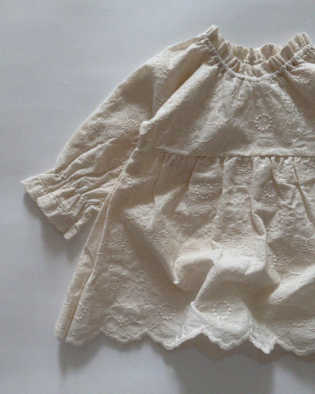 Baby/Toddler Aosta SP26 Lace Detail Jacquard Dress (3m - 5y) - 2 Colors - AT NOON STORE