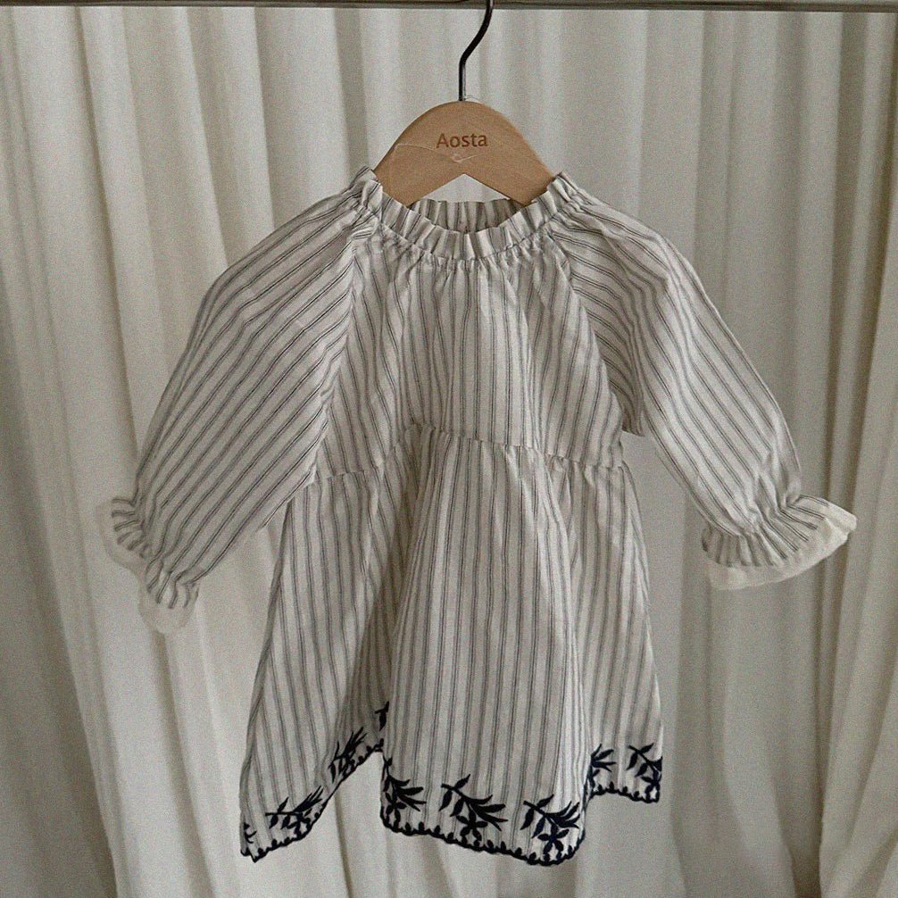 Baby/Toddler Aosta SP26 Lace Detail Jacquard Dress (3m - 5y) - 2 Colors - AT NOON STORE