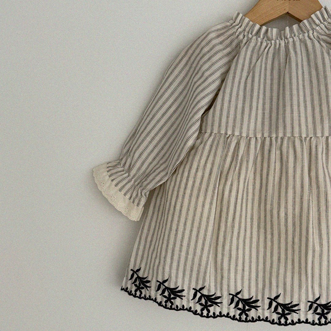 Baby/Toddler Aosta SP26 Lace Detail Jacquard Dress (3m - 5y) - 2 Colors - AT NOON STORE