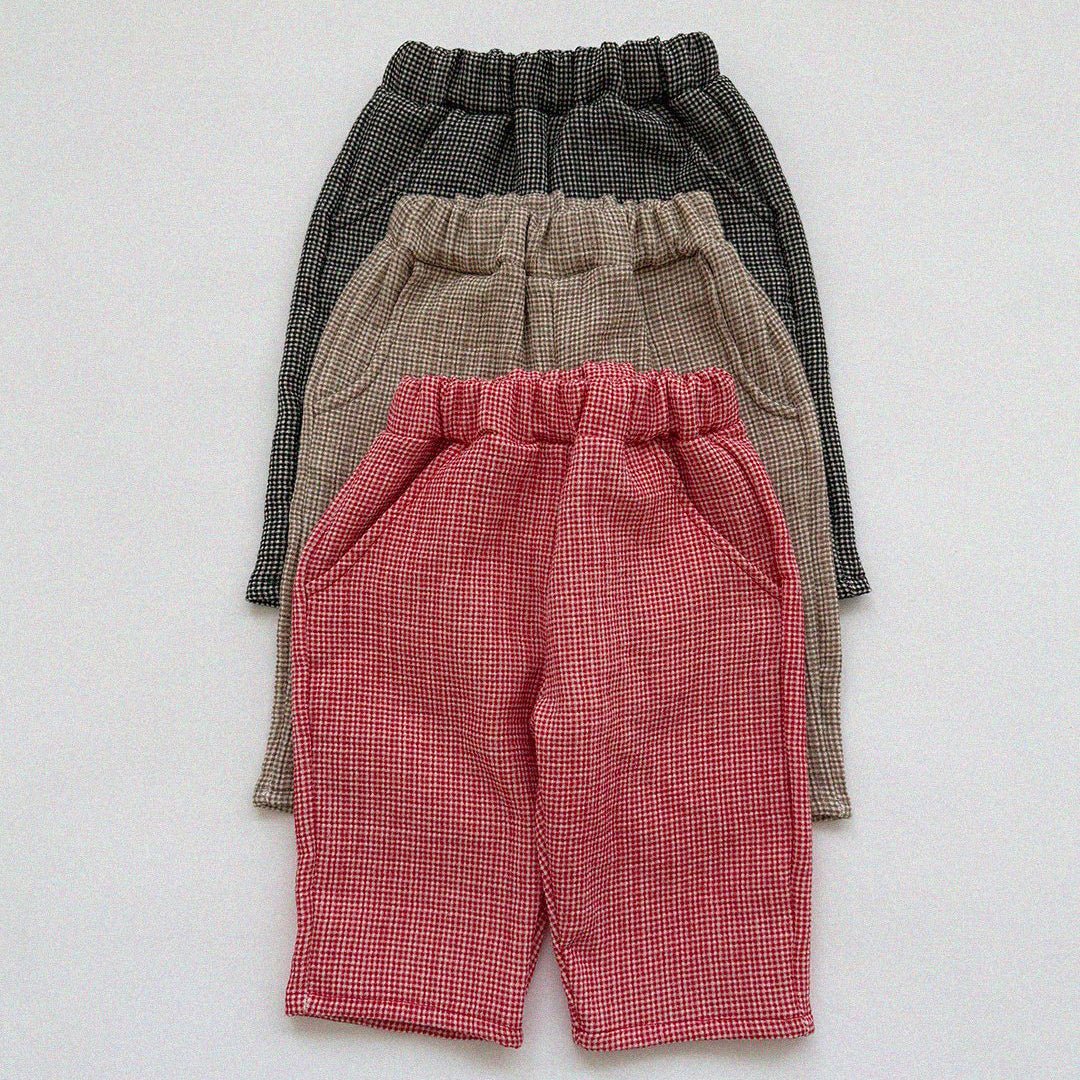 Baby/Toddler Aosta SP26 Plaid Pull - on Pants (3m - 5y) - 3 Colors - AT NOON STORE