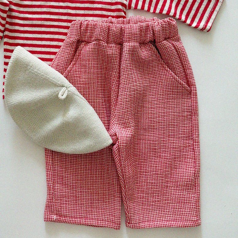 Baby/Toddler Aosta SP26 Plaid Pull - on Pants (3m - 5y) - 3 Colors - AT NOON STORE
