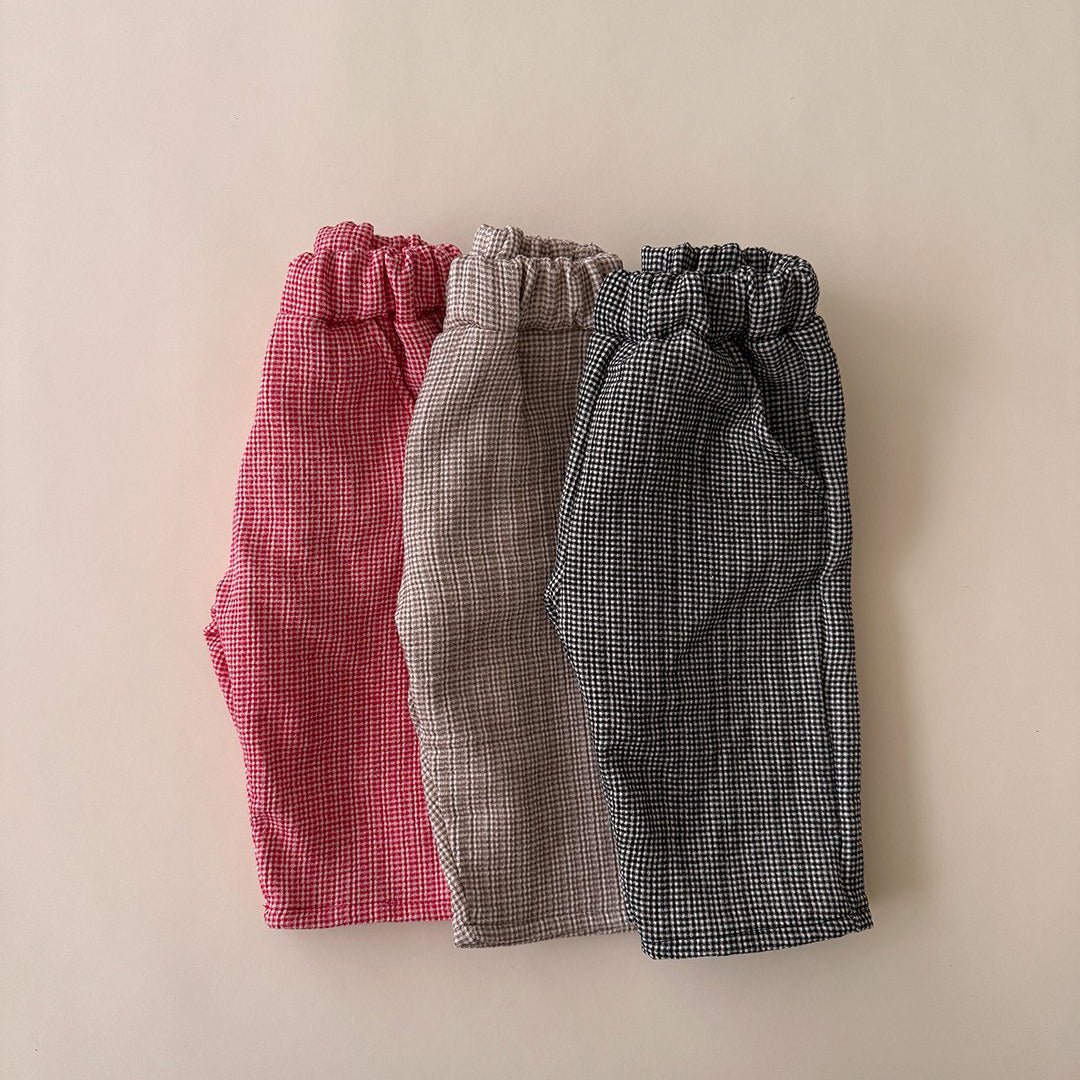 Baby/Toddler Aosta SP26 Plaid Pull - on Pants (3m - 5y) - 3 Colors - AT NOON STORE