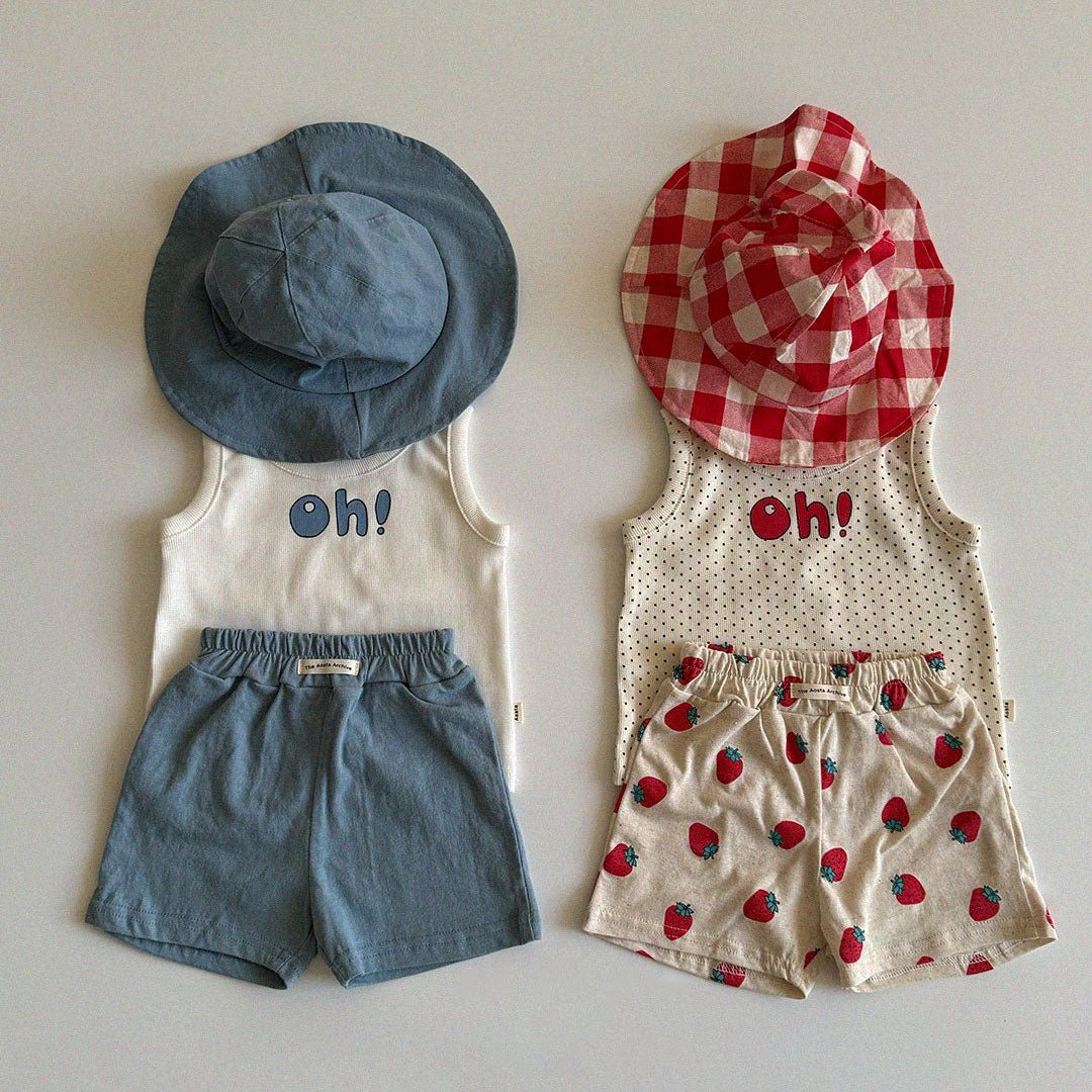 Baby/Toddler Aosta SS25 Cotton Basic Shorts (3m - 5y) - 5 Colors kids outfit