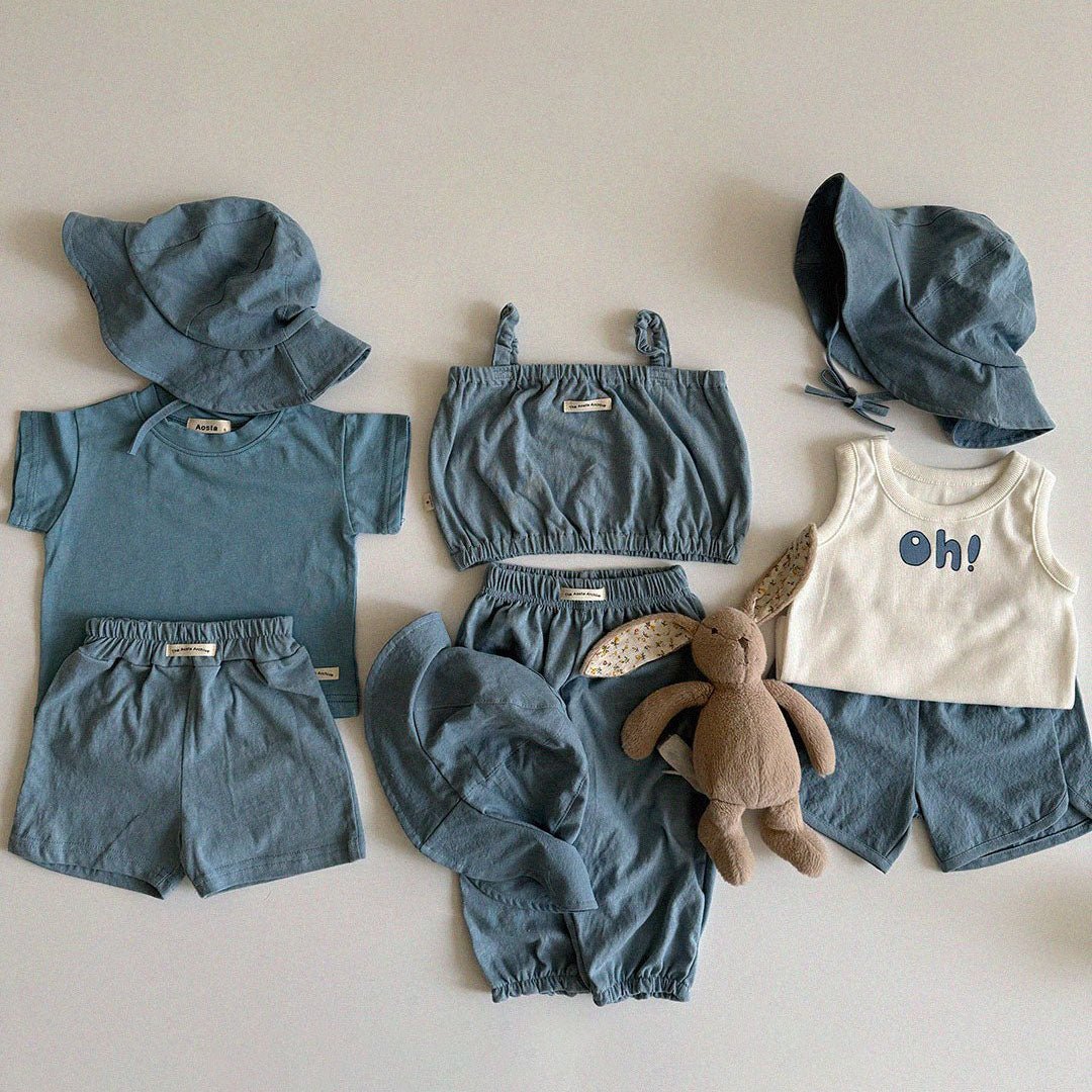 Baby/Toddler Aosta SS25 Cotton Basic Shorts (3m - 5y) - 5 Colors kids outfit