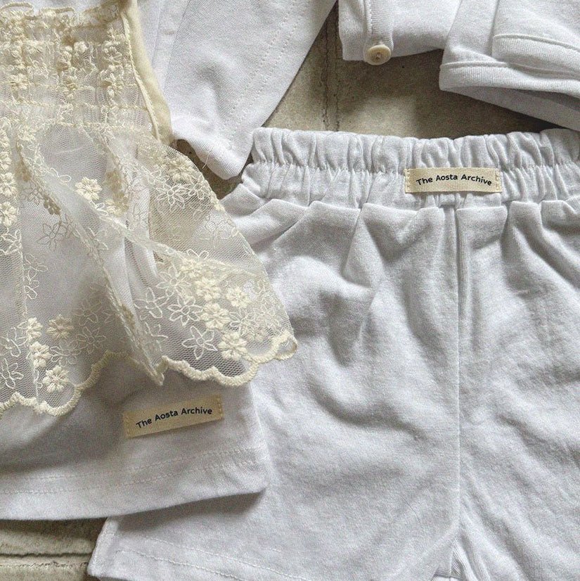 Baby/Toddler Aosta SS25 Cotton Basic Shorts (3m - 5y) - 5 Colors kids outfit