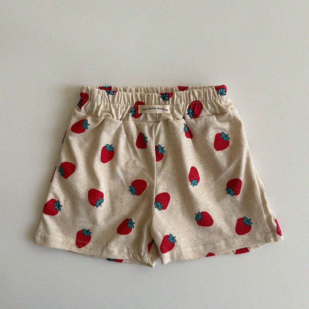 Baby/Toddler Aosta SS25 Cotton Basic Shorts (3m - 5y) - 5 Colors kids outfit