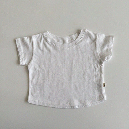 Baby/Toddler Aosta SS25 Cotton Basic Tee (3m - 5y) - 5 Colors kids outfit