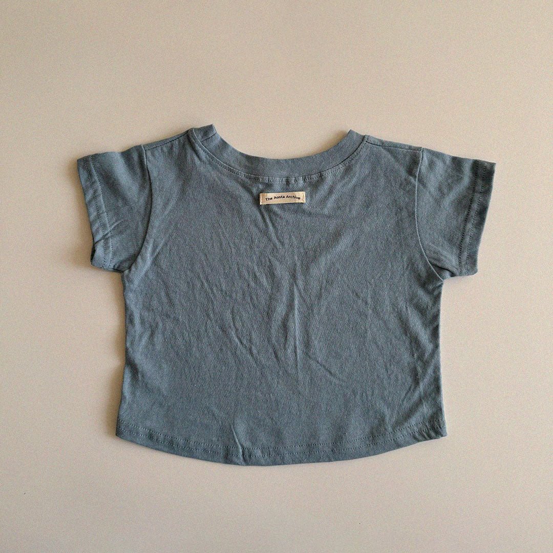Baby/Toddler Aosta SS25 Cotton Basic Tee (3m - 5y) - 5 Colors kids outfit