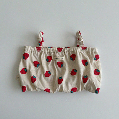 Baby/Toddler Aosta SS25 Cotton Elastic Strap Cropped Tank Top (1 - 7y) - 2 Colors kids outfit