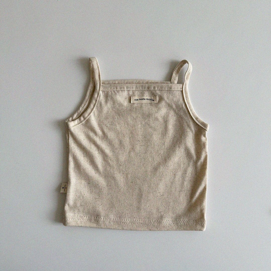 Baby/Toddler Aosta SS25 Linen Cotton Cami Tank Top (3m - 5y) - 5 Colors kids outfit