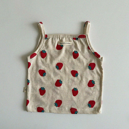 Baby/Toddler Aosta SS25 Linen Cotton Cami Tank Top (3m - 5y) - 5 Colors kids outfit