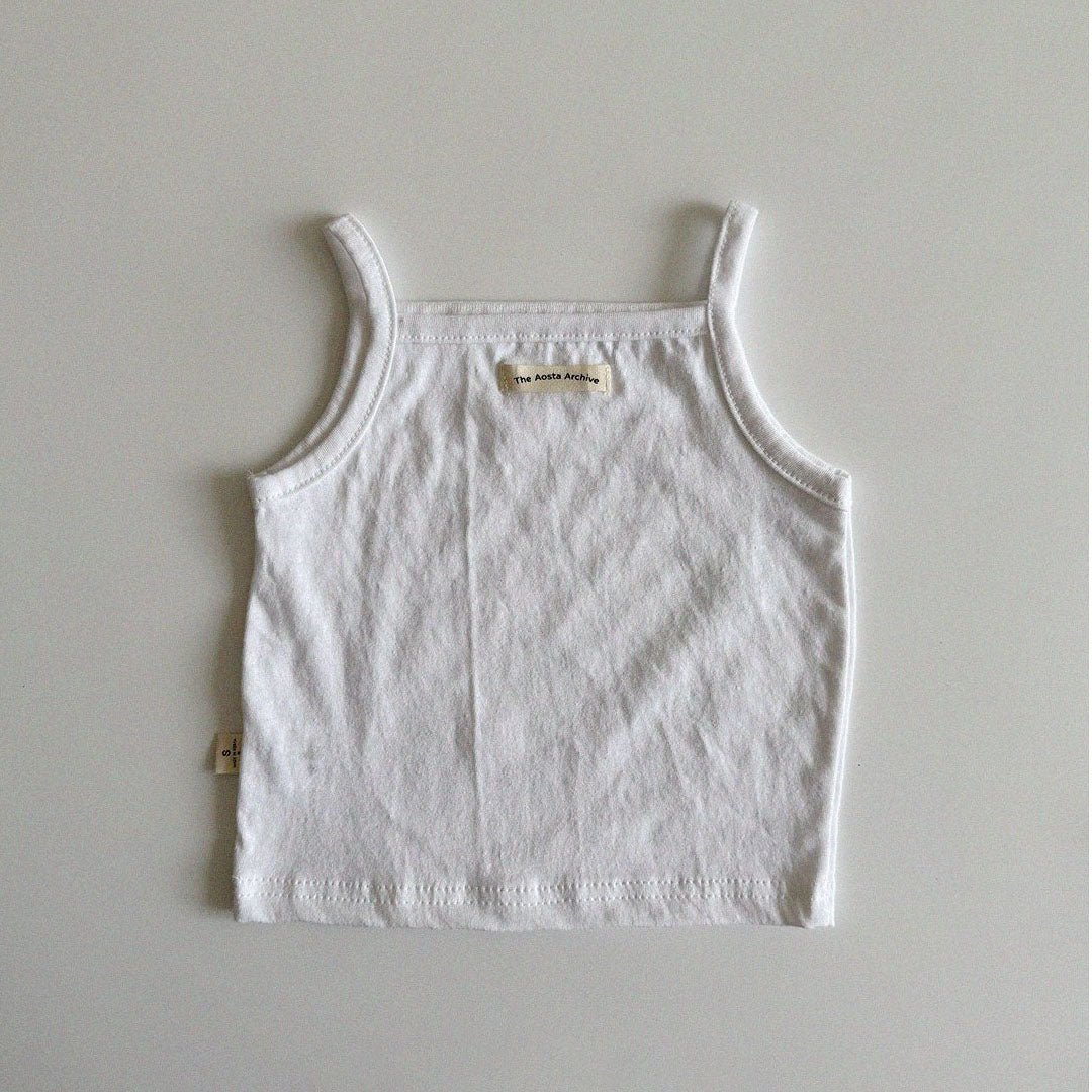 Baby/Toddler Aosta SS25 Linen Cotton Cami Tank Top (3m - 5y) - 5 Colors kids outfit