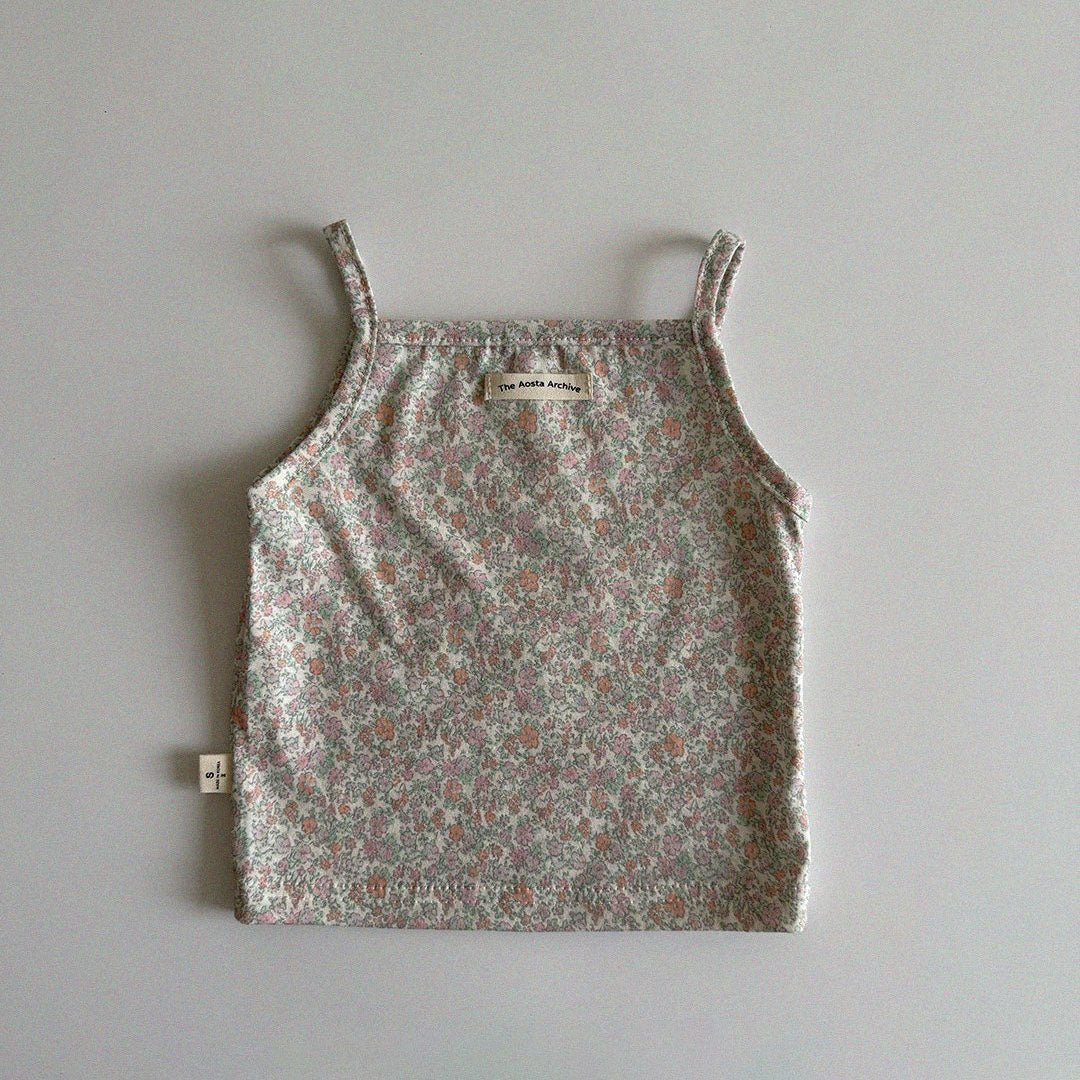 Baby/Toddler Aosta SS25 Linen Cotton Cami Tank Top (3m - 5y) - 5 Colors kids outfit