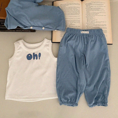 Baby/Toddler Aosta SS25 'Oh' Ribbed Sleeveless Top (3m - 5y) - 2 Colors kids outfit