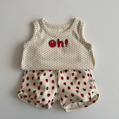 Baby/Toddler Aosta SS25 'Oh' Ribbed Sleeveless Top (3m - 5y) - 2 Colors kids outfit