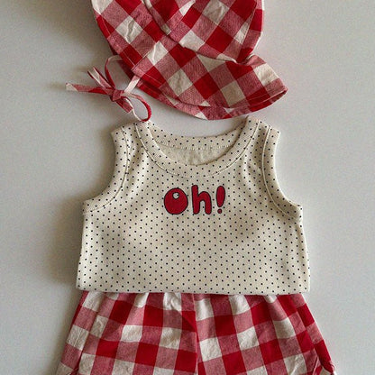 Baby/Toddler Aosta SS25 'Oh' Ribbed Sleeveless Top (3m - 5y) - 2 Colors kids outfit