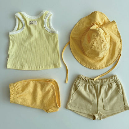Baby/Toddler Aosta SS25 Ribbed Colorblock Sleeveless Top (3m - 5y) - 2 Colors kids outfit