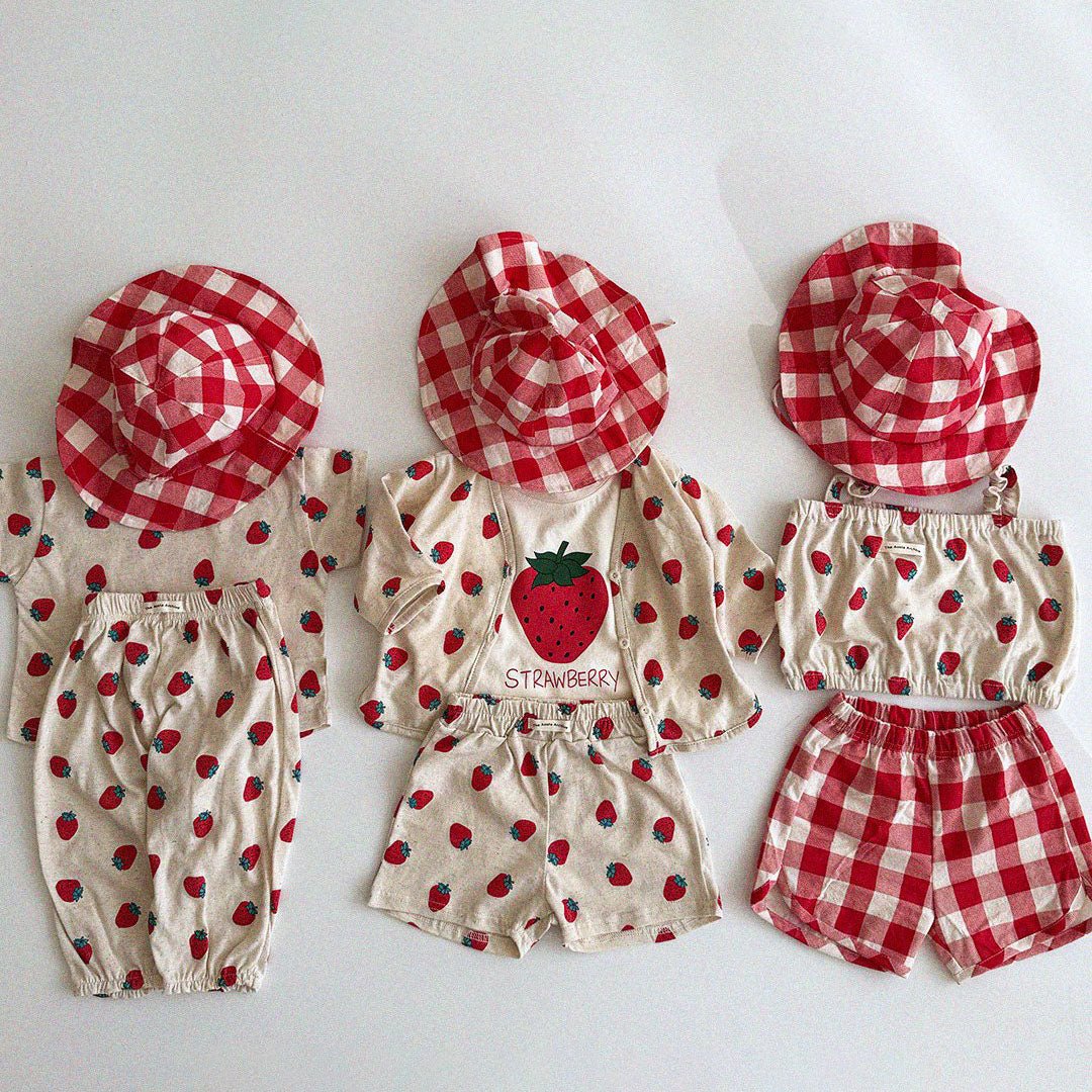 Baby/Toddler Aosta SS25 Strawberry Short Sleeve Top (3m - 5y) - 3 Colors kids outfit