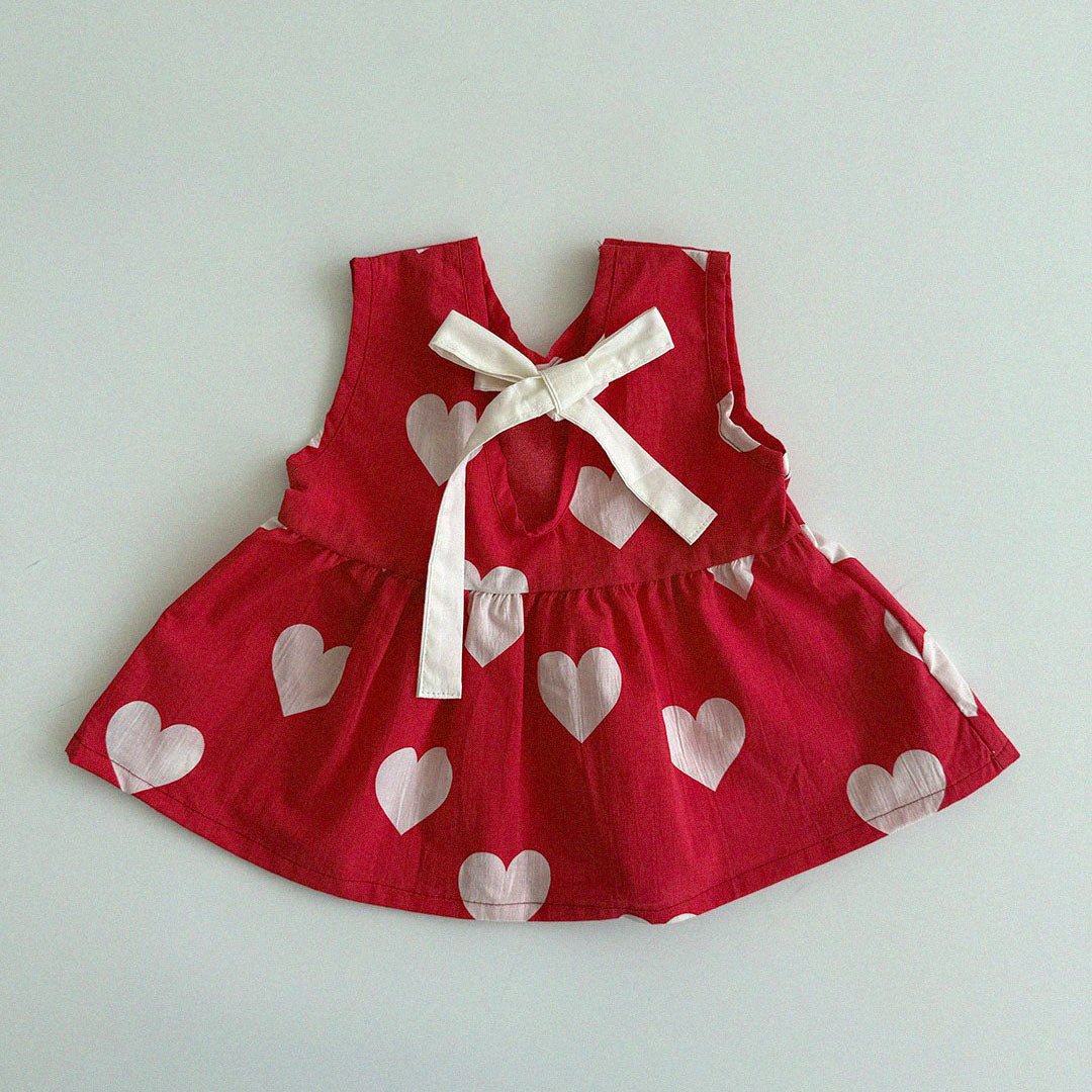Baby/Toddler Aosta SS25 Tie Back Heart Top (3m - 5y) - 2 Colors kids outfit