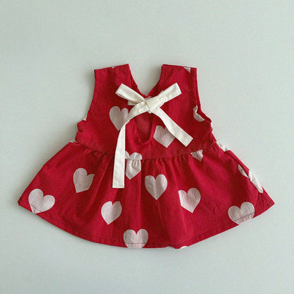 Baby/Toddler Aosta SS25 Tie Back Heart Top (3m - 5y) - 2 Colors kids outfit