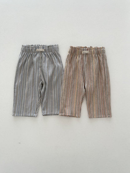 Baby/Toddler Aosta SS26 Barcode Stripe Linen Pull - on Pants (3m - 5y) - 2 Colors - AT NOON STORE