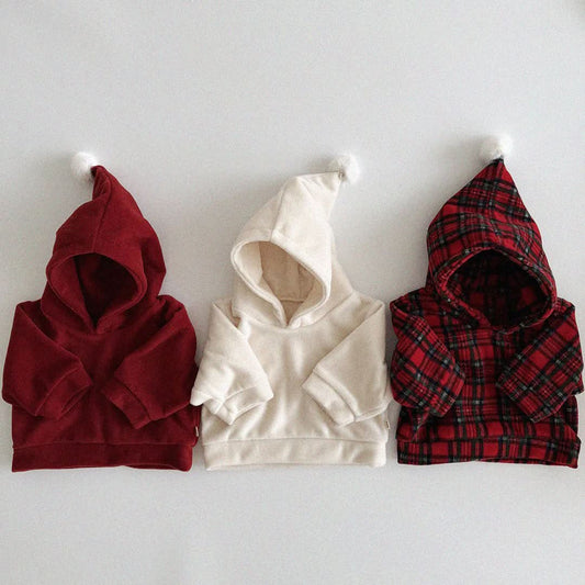 Baby/Toddler Aosta W24 Fleece Pompom Hoodie (3m - 5y) - 3 Colors kids outfit