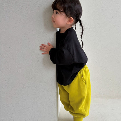 Baby/Toddler Bella F26 Basic Loose Fit Long Sleeve Top (1-6y) - 2 Colors kids outfit