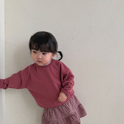 Baby/Toddler Bella F26 Curved Hem Long Sleeve Top (1-6y) - 4 Colors kids outfit