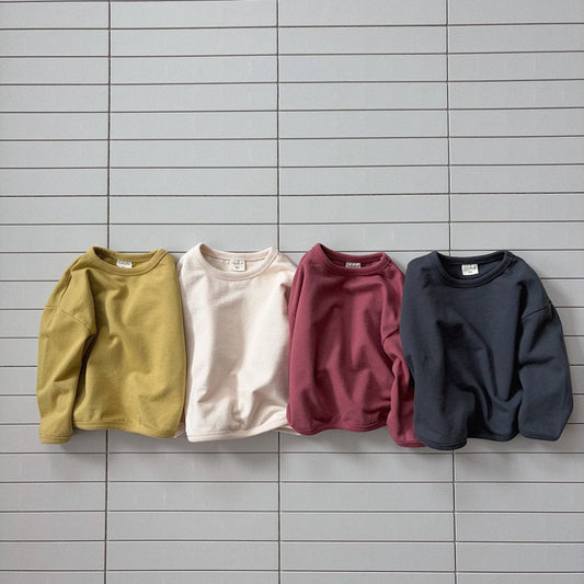 Baby/Toddler Bella F26 Curved Hem Long Sleeve Top (1-6y) - 4 Colors kids outfit
