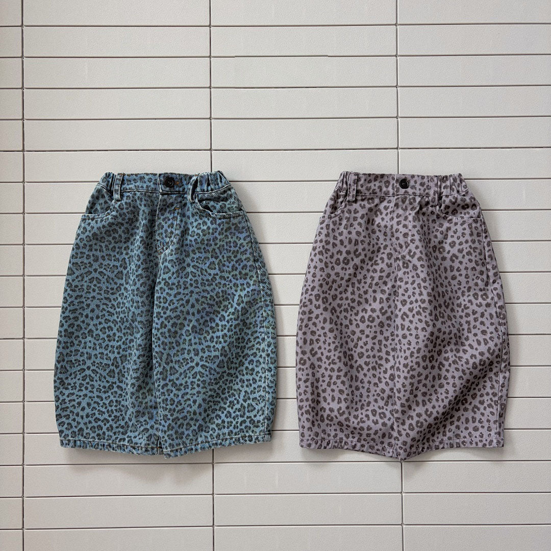 Baby/Toddler Bella F26 Leopard Denim Pants (1-6y) - 2 Colors kids outfit