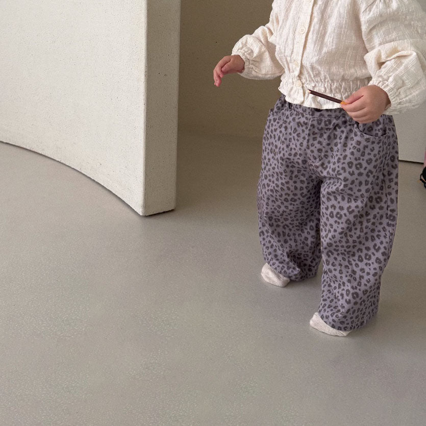Baby/Toddler Bella F26 Leopard Denim Pants (1-6y) - 2 Colors kids outfit