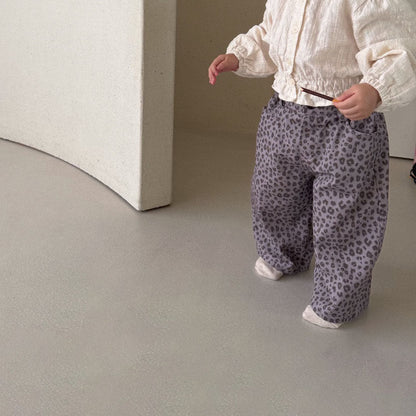 Baby/Toddler Bella F26 Leopard Denim Pants (1-6y) - 2 Colors kids outfit