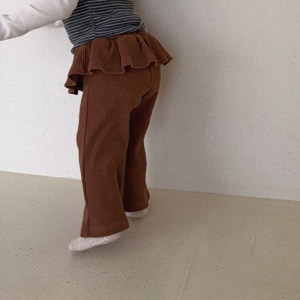 Baby/Toddler Bella F26 Ruffle Skirt Flare Pants (1-6y) - 3 Colors kids outfit